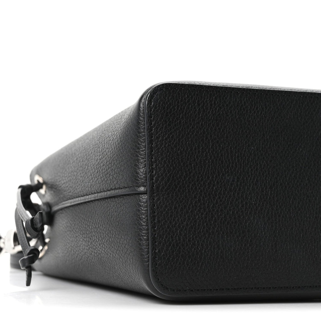 Louis Vuitton Calfskin Nano Lockme Bucket Black