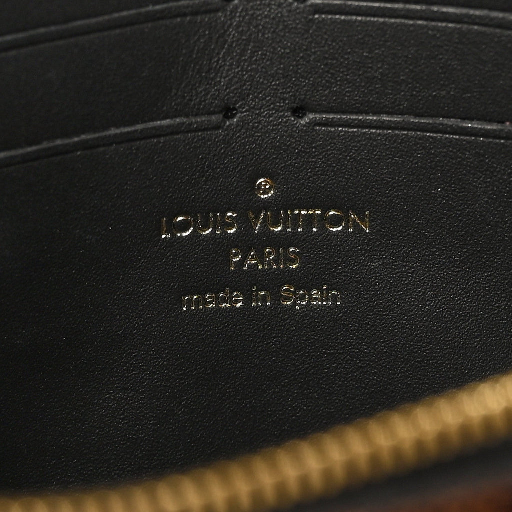 Louis Vuitton Damier Ebene Vavin Chain Wallet Black