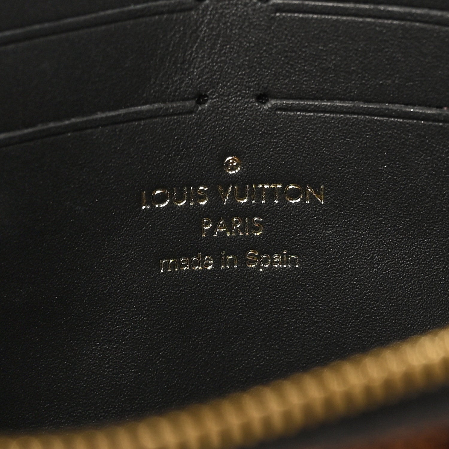 Louis Vuitton Damier Ebene Vavin Chain Wallet Black
