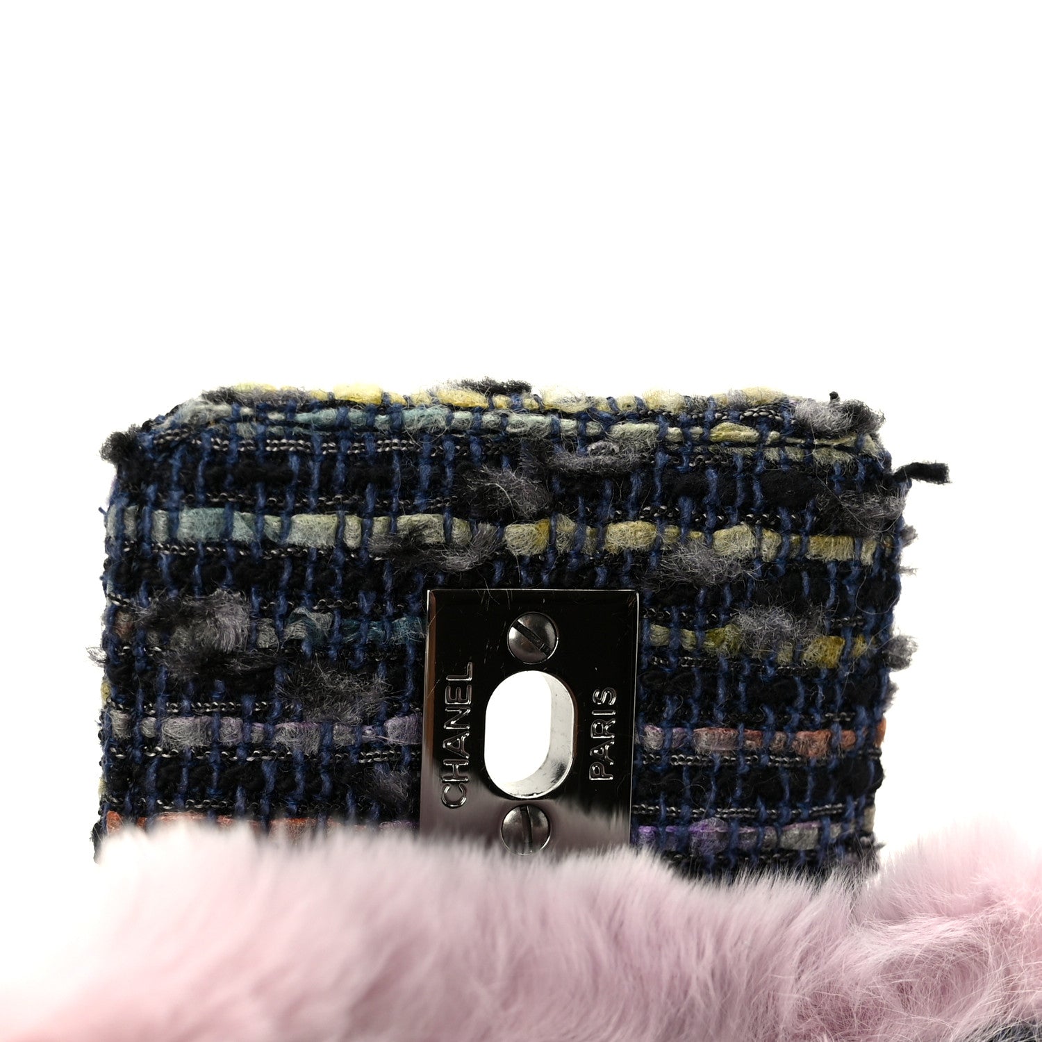 Chanel Rabbit Fur Tweed Small Fantasy Flap Lilac