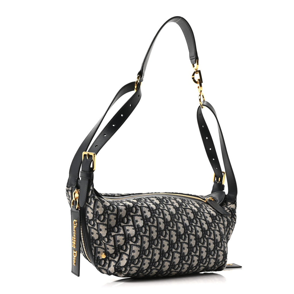 Christian Dior Oblique Medium D-Journey Bag Blue