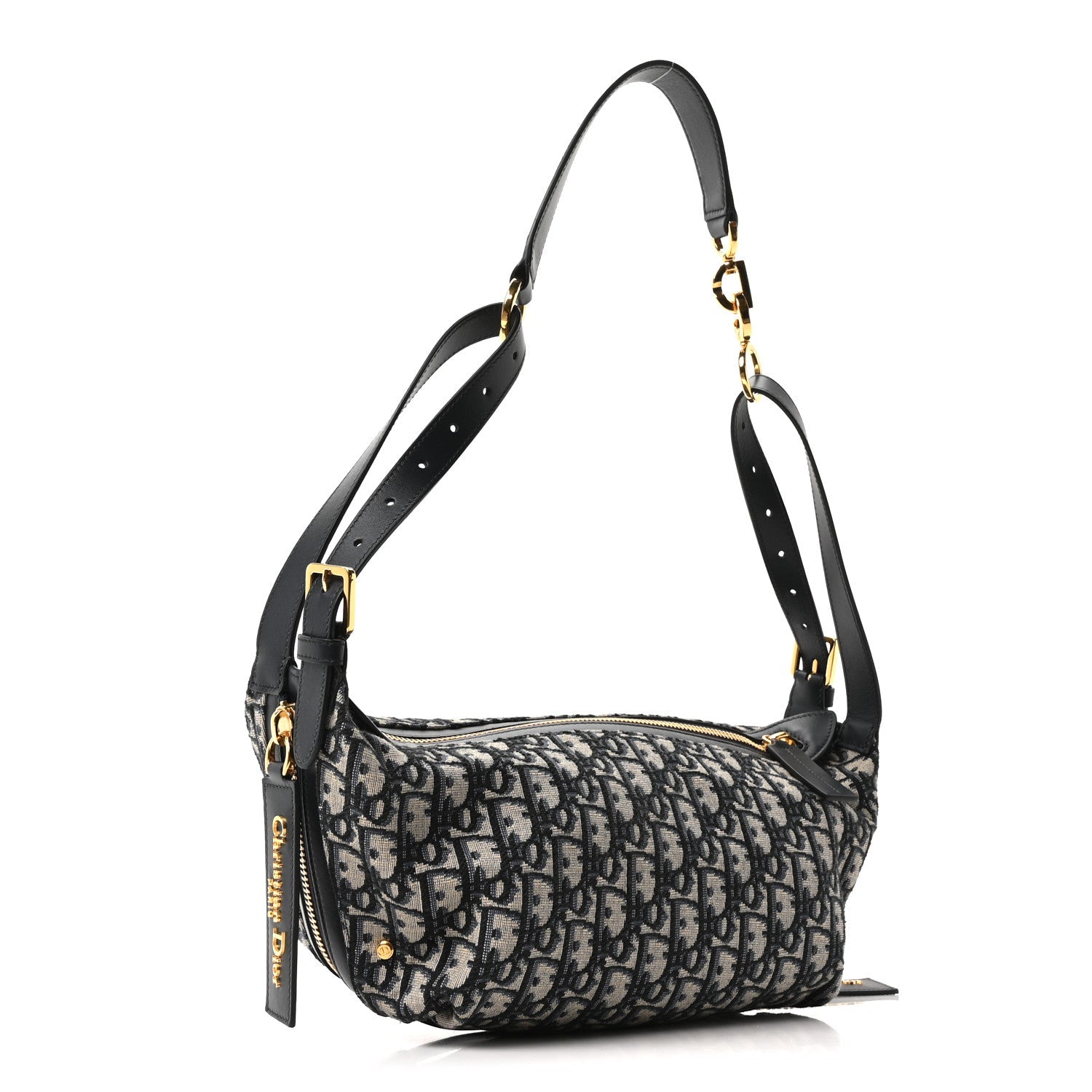 Christian Dior Oblique Medium D-Journey Bag Blue