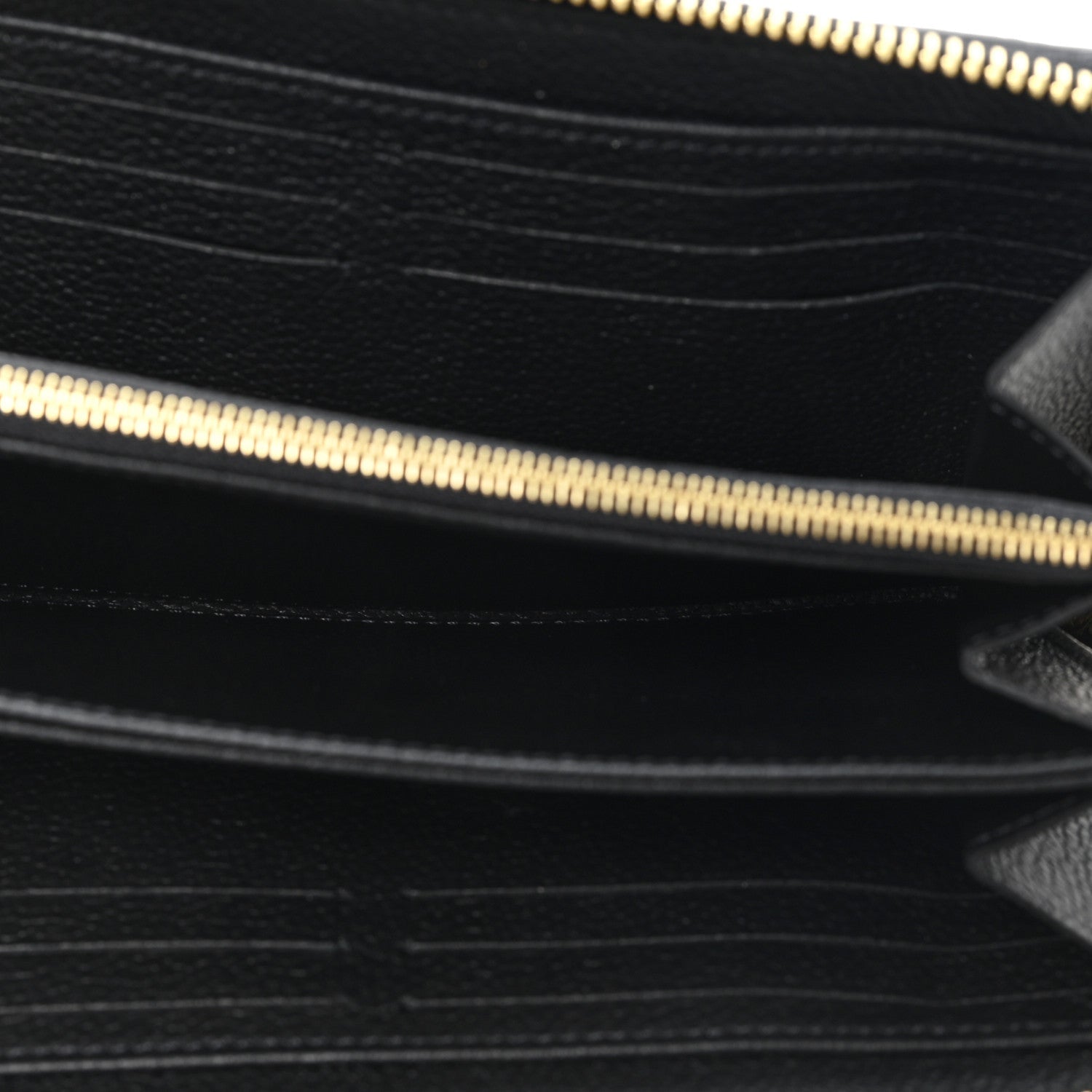 Louis Vuitton Empreinte Monogram Giant Zippy Wallet Black Beige