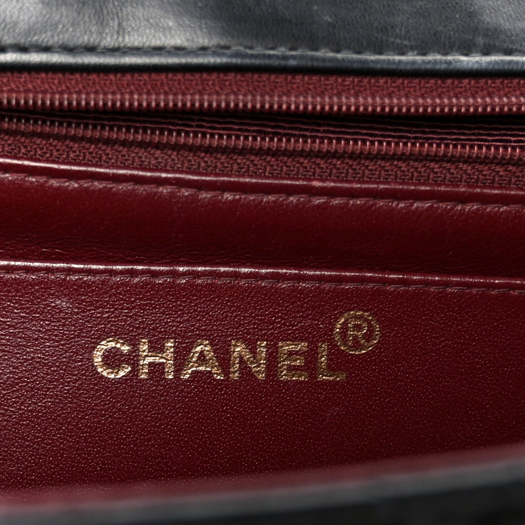 Chanel Lambskin Quilted XL Jumbo Single Flap Black