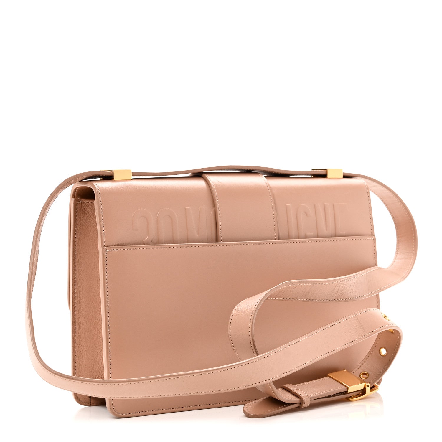 Christian Dior Smooth Calfskin 30 Montaigne Flap Bag Pale Pink
