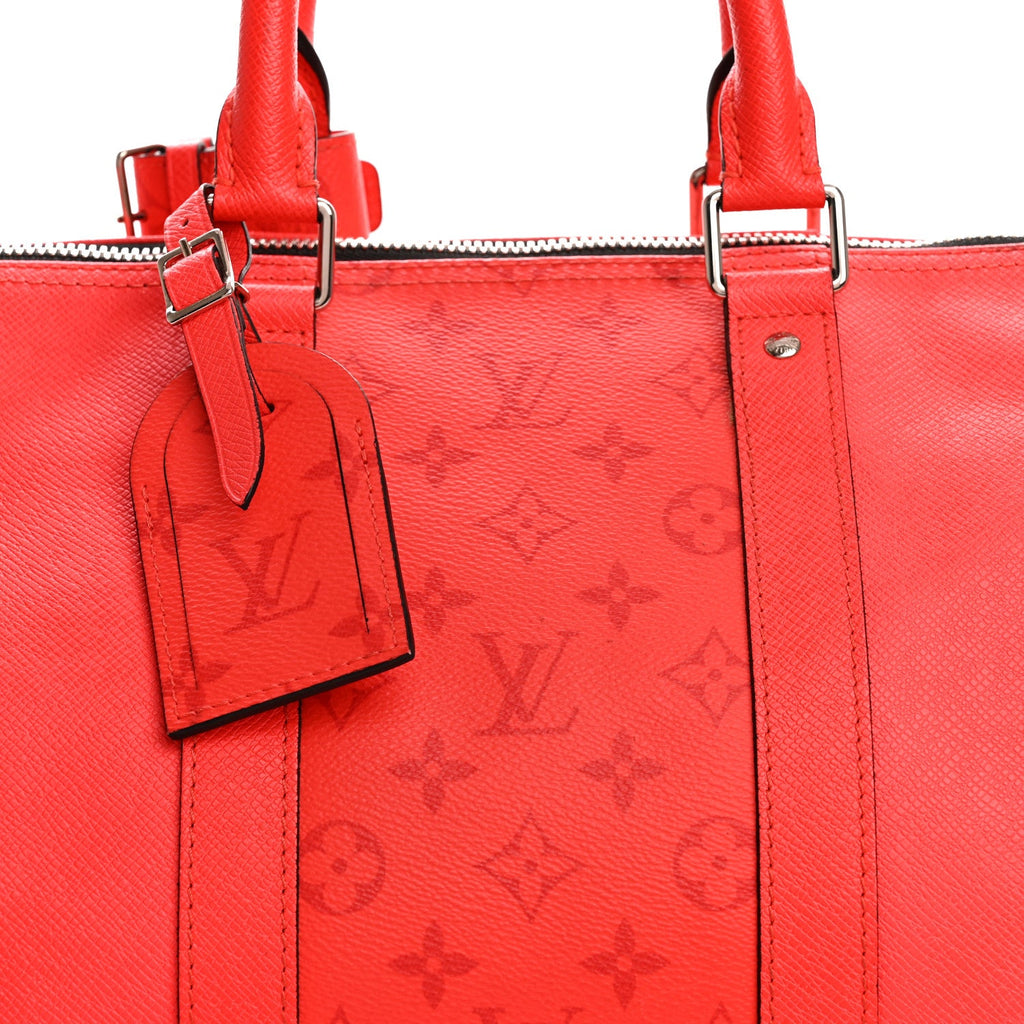 Louis Vuitton Taigarama Keepall Bandouliere 50 Fire Red