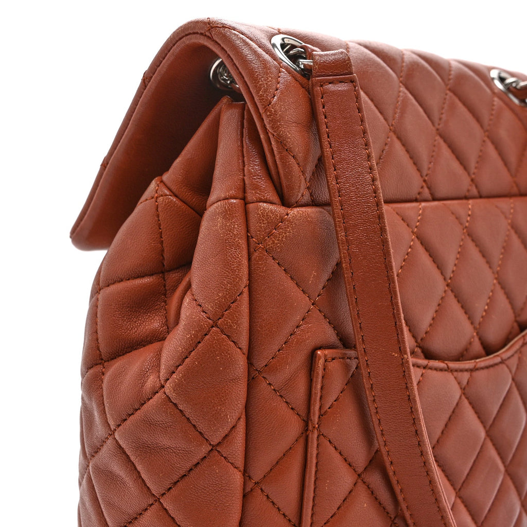 Chanel Lambskin Quilted Small Urban Spirit Backpack Brown