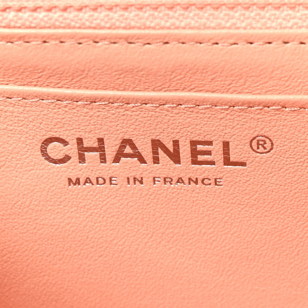 Chanel Lambskin Quilted Mini Square Flap Light Pink
