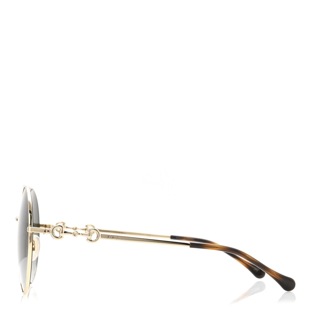 Gucci Round Horsebit Sunglasses GG0878S Gold