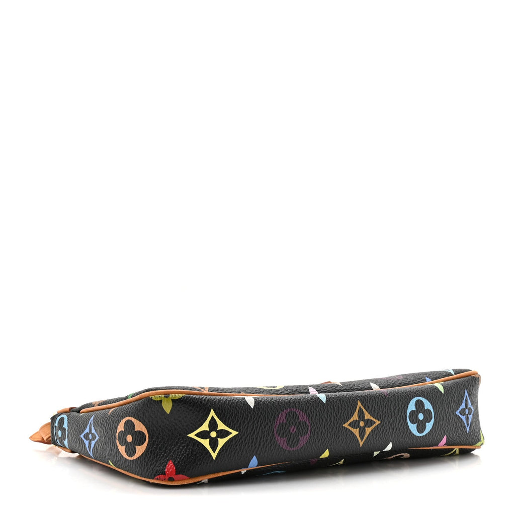 Louis Vuitton Monogram Multicolor Pochette Accessories Black