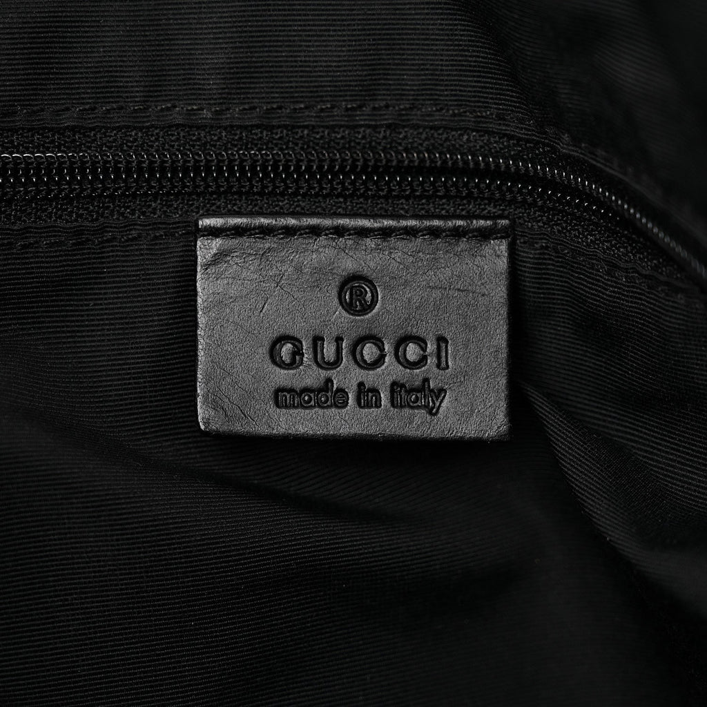 Gucci Monogram Jackie O Hobo Black