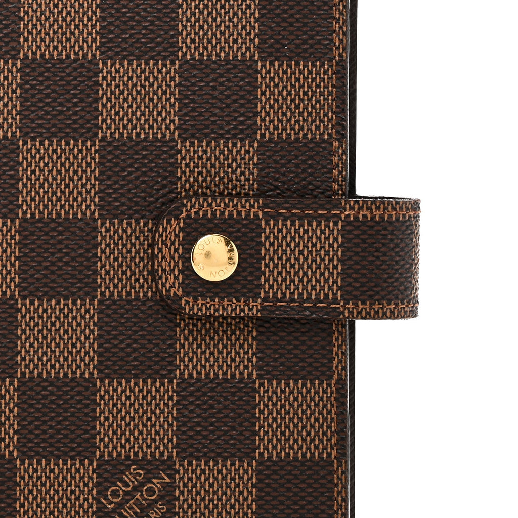 Louis Vuitton Damier Ebene Medium Ring Agenda Cover
