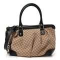 Gucci Diamante Medium Sukey Top Handle Bag Beige Black