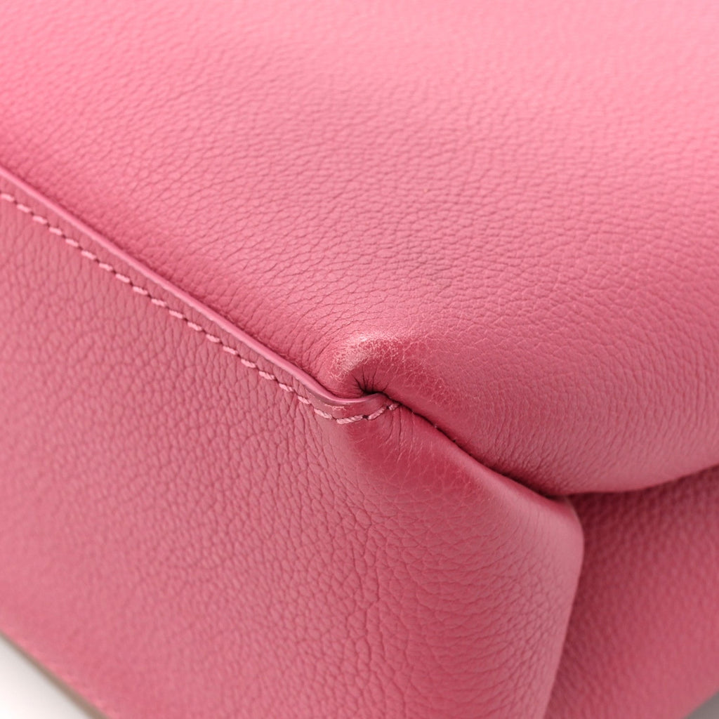 Louis Vuitton Soft Calfskin My Lockme Top Handle Lie De Vin Oxford Greige