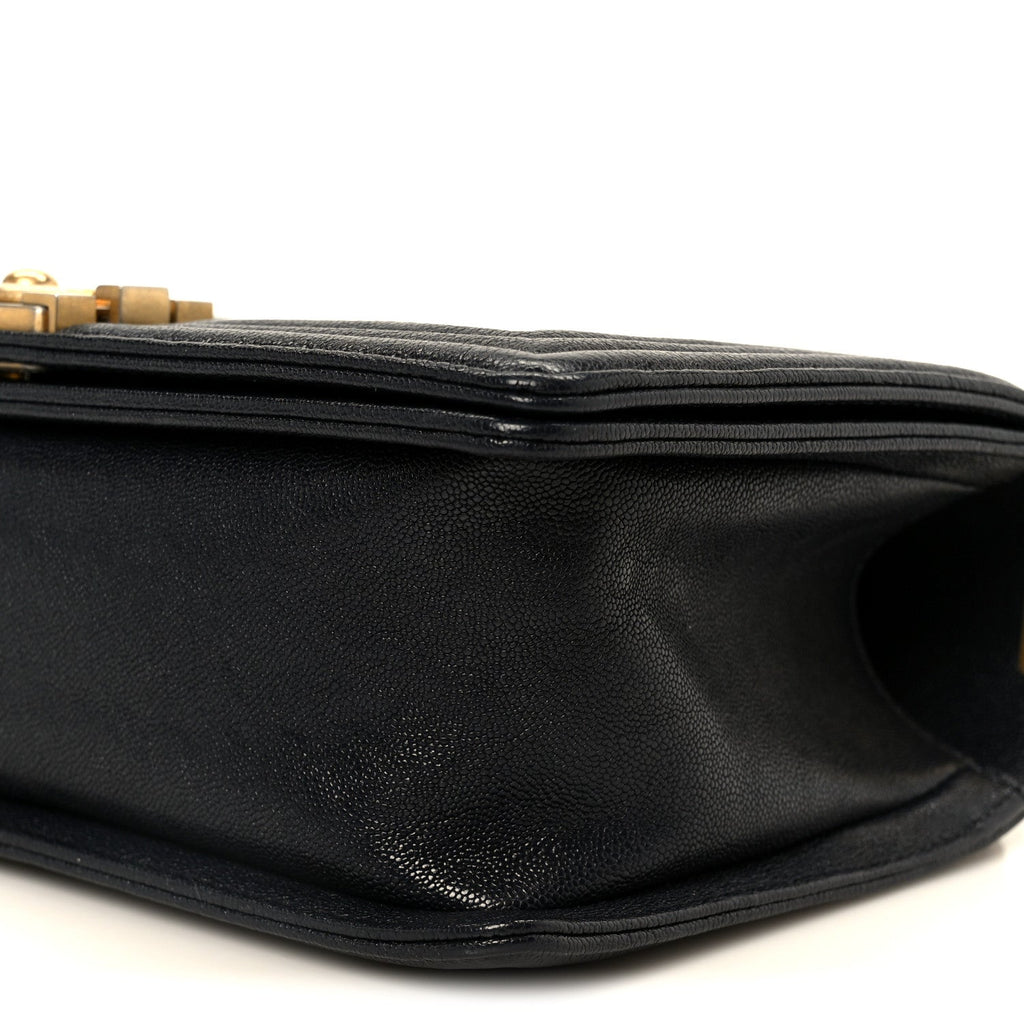 Chanel Caviar Quilted Medium Boy Flap Navy
