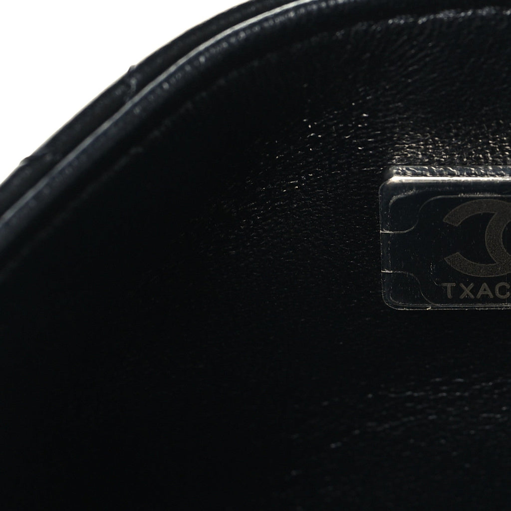 Chanel Lambskin Quilted Mini Square Flap Black