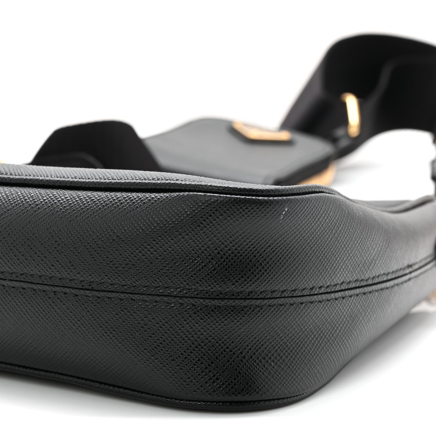 Prada Saffiano Lux Re-Edition 2005 Shoulder Bag Black