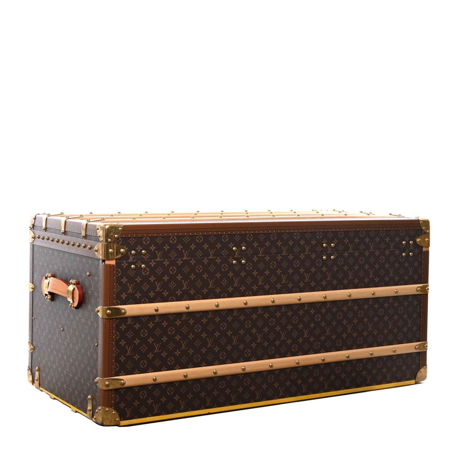 Louis Vuitton Monogram Malle Courrier Lozine Trunk 110