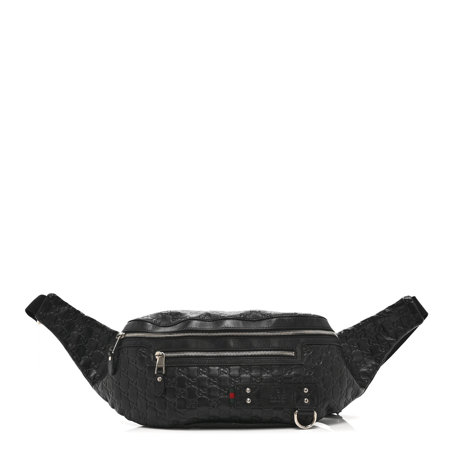 Gucci Guccissima Web Belt Bag Black