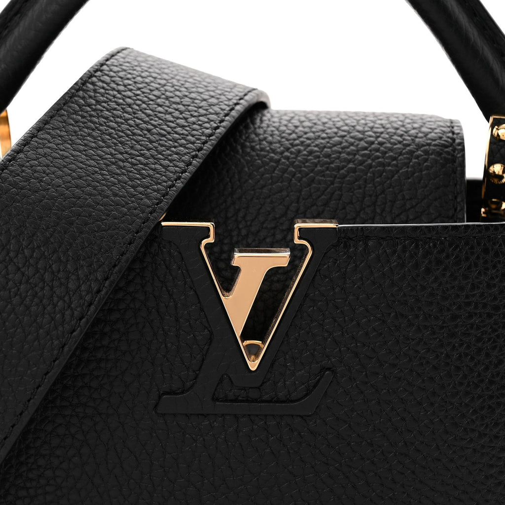 Louis Vuitton Taurillon Mini Capucines Black