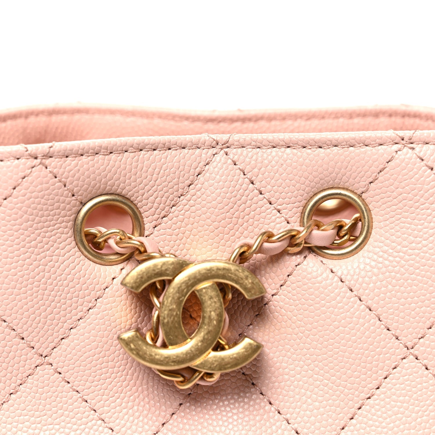 Chanel Caviar Quilted Mini Chanel 25 Handbag Light Pink