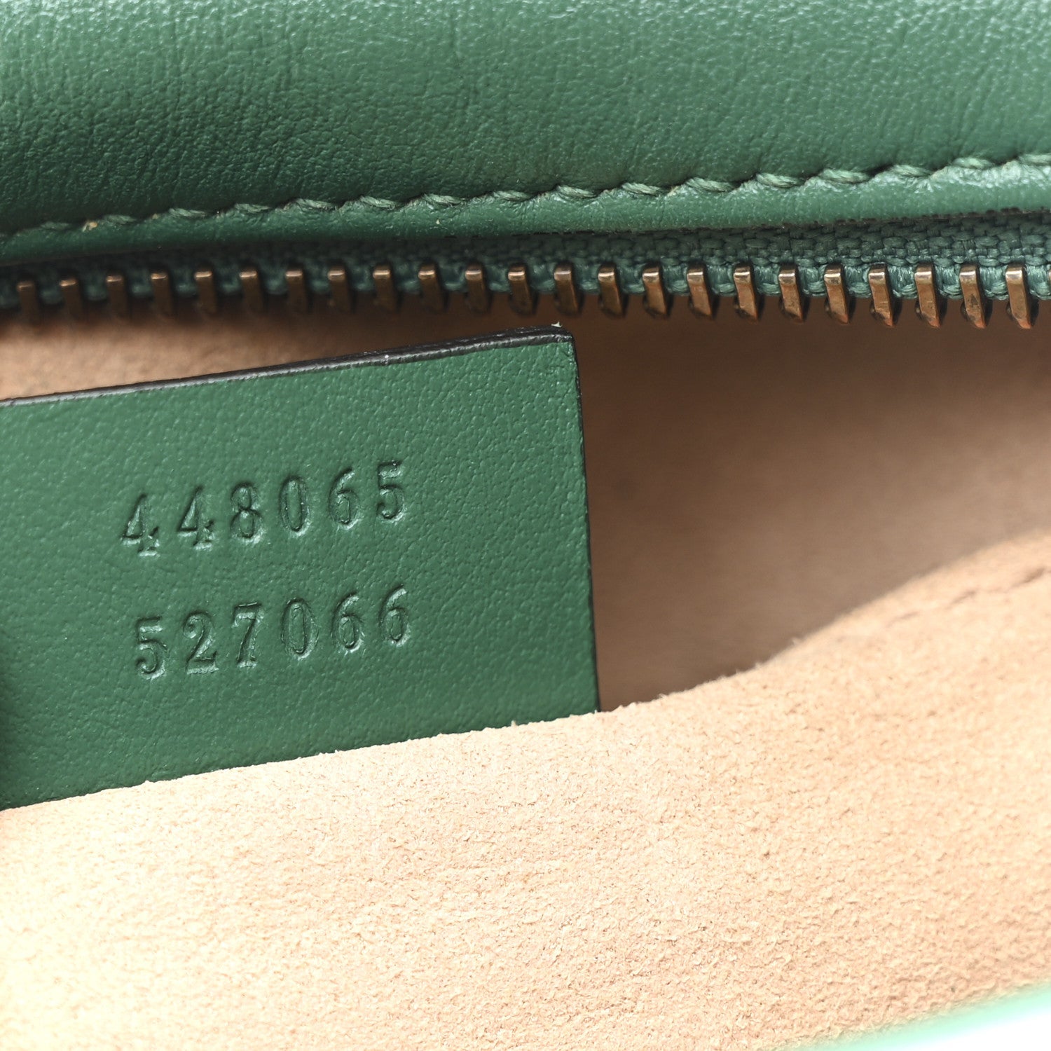 Gucci Calfskin Matelasse Small GG Marmont Chain Shoulder Bag Emerald Green