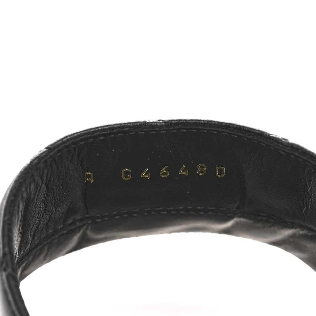 Lambskin Quilted Mules 40 Black