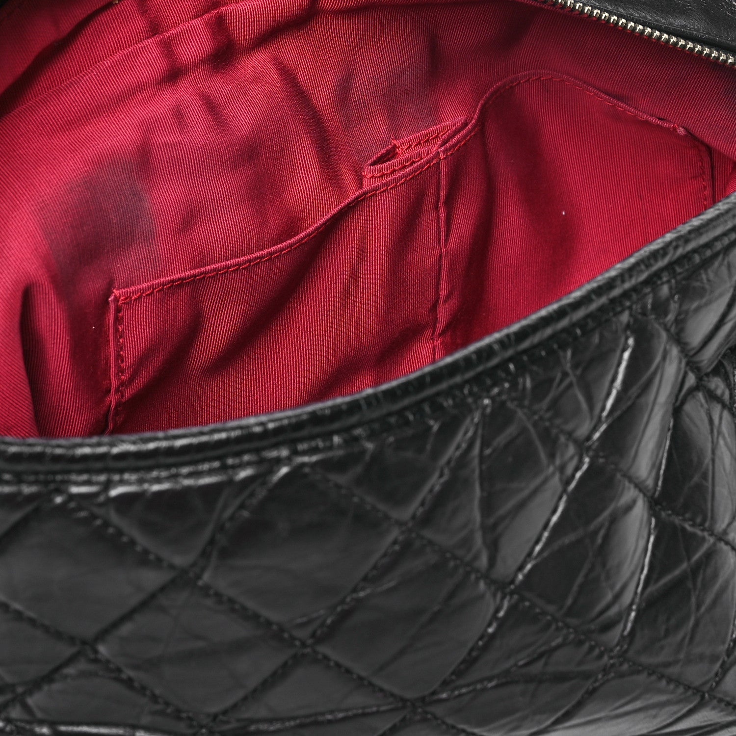 Chanel Aged Calfskin Quilted Large Gabrielle Hobo  Black