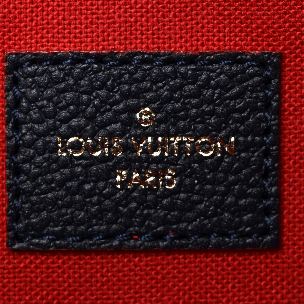 Louis Vuitton Empreinte Pochette Felicie Chain Wallet Marine Rouge