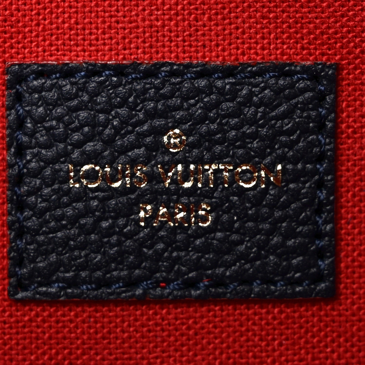 Louis Vuitton Empreinte Pochette Felicie Chain Wallet Marine Rouge