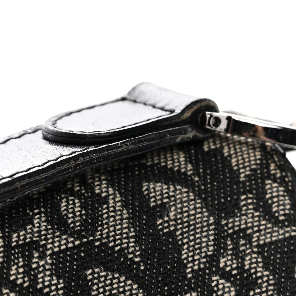 Christian Dior Monogram Saddle Bag Black