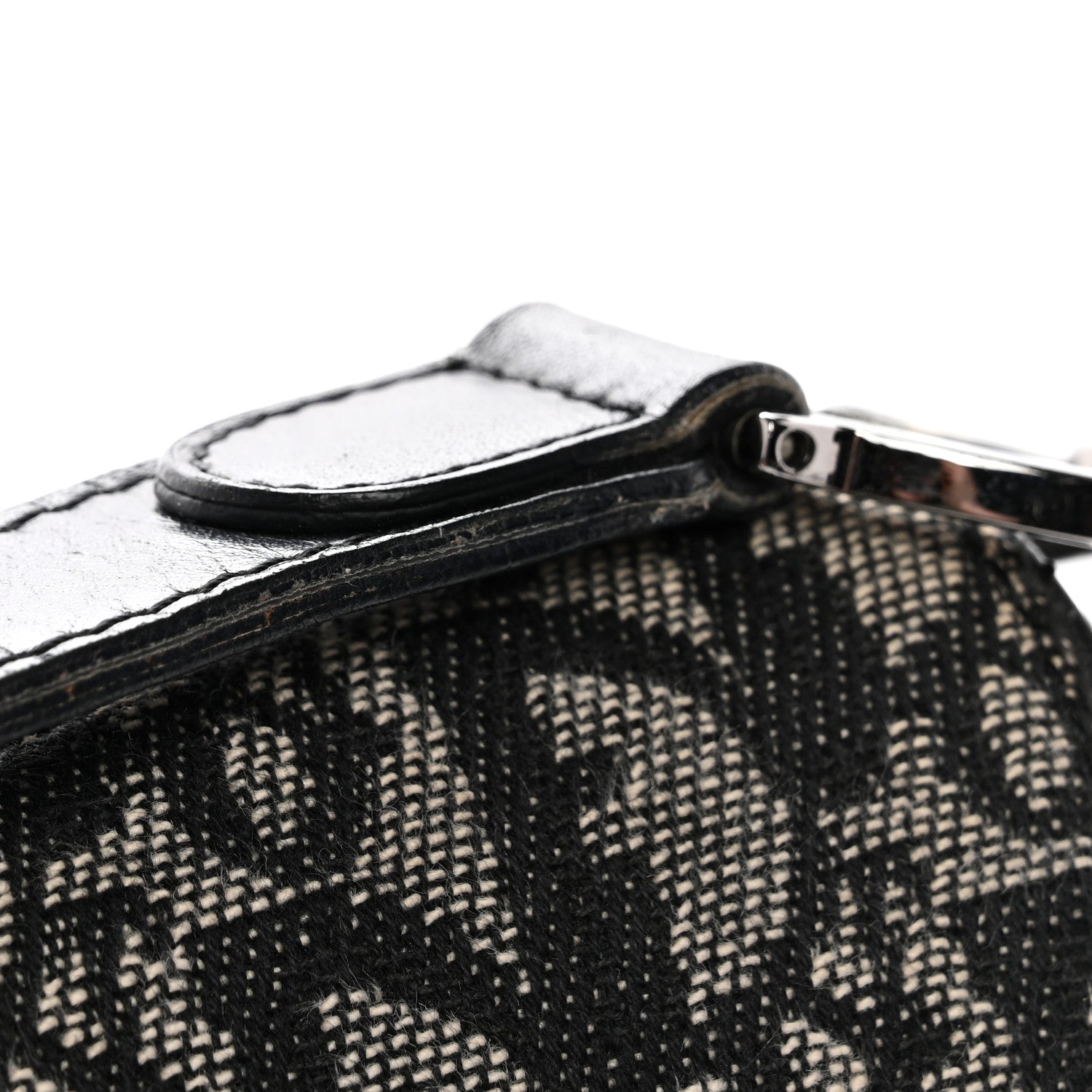 Christian Dior Monogram Saddle Bag Black