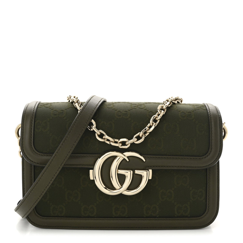 Gucci Monogram Small Gucci Go Shoulder Bag Luscious Green