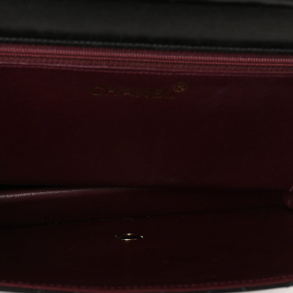 Chanel Lambskin Quilted Medium Single Flap Black