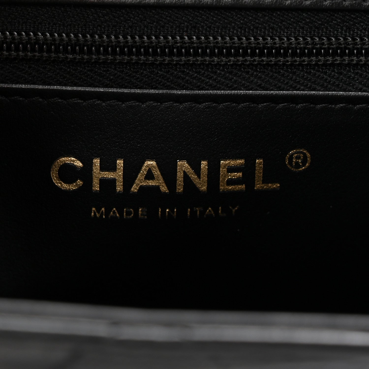 Chanel Shiny Aged Calfskin Quilted Nano Kelly Shopper Black