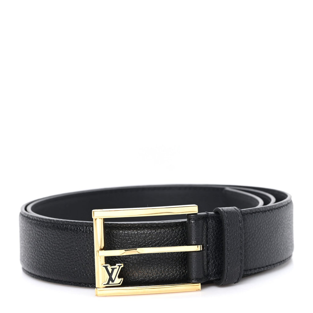 Louis Vuitton Calfskin Saint Germain 25mm Belt 95 38 Black