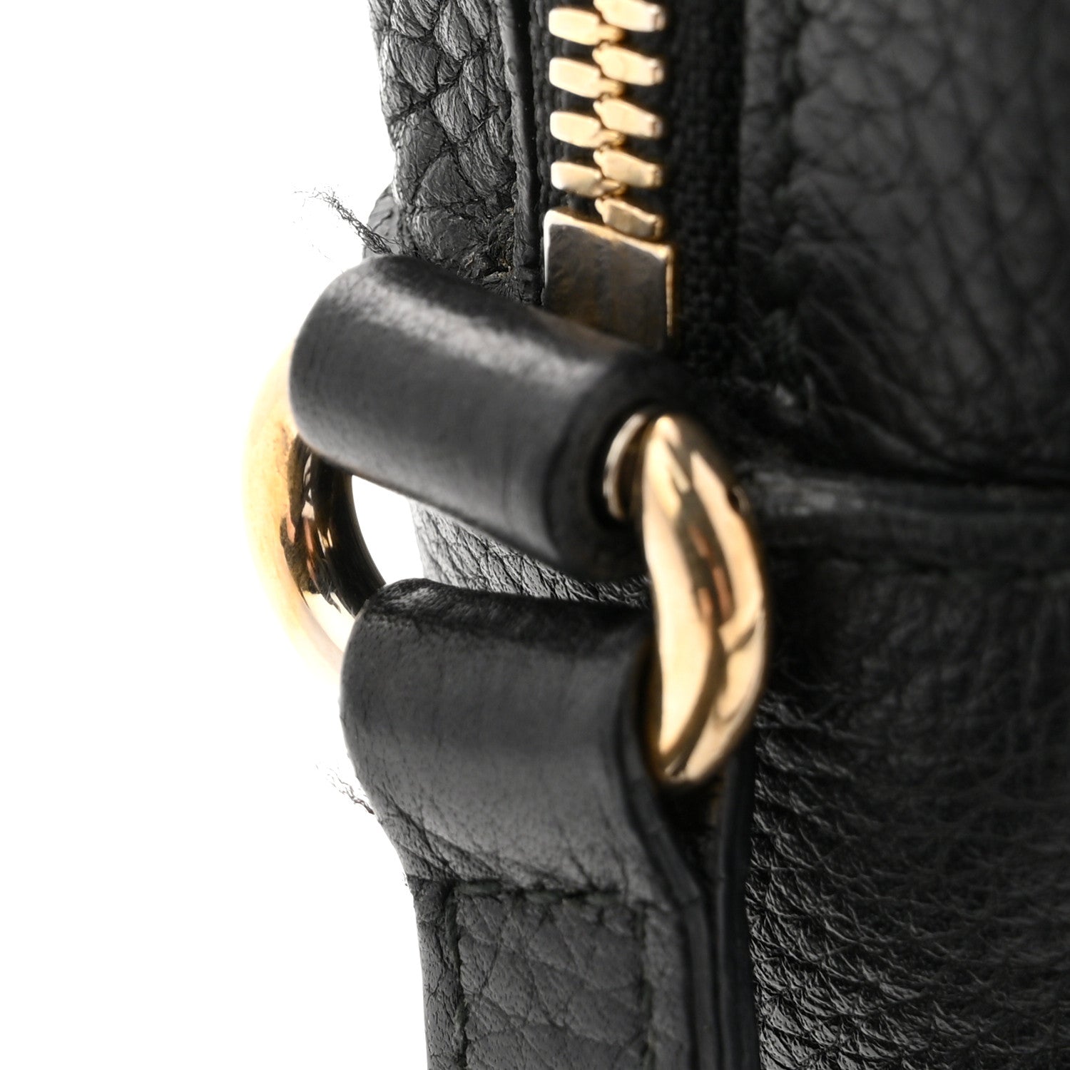 Gucci Pebbled Calfskin Small Soho Disco Bag Black