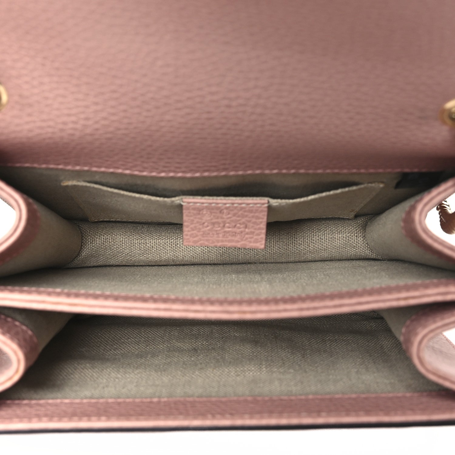 Gucci Dollar Calfskin Small Interlocking G Shoulder Bag Soft Pink