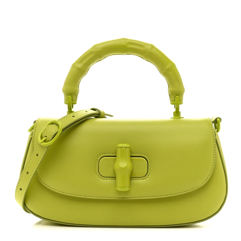 Gucci Calfskin Medium Bamboo Green