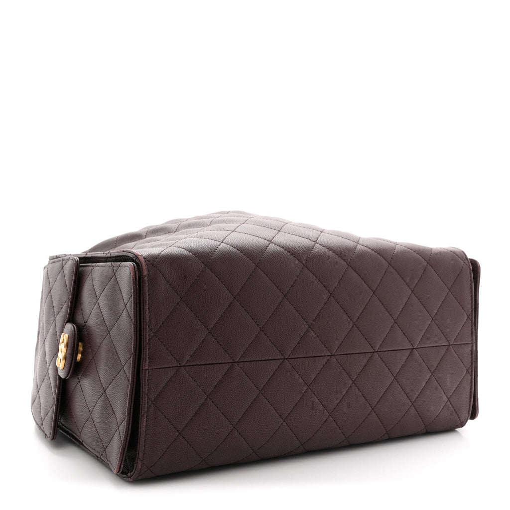 Chanel Caviar Quilted Medium Chanel 25 Handbag Dark Brown