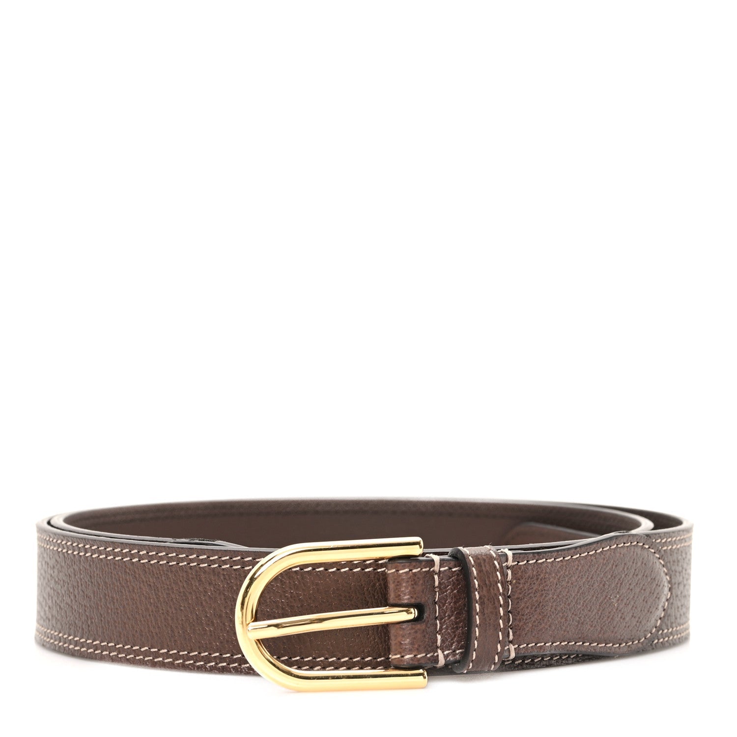 Gucci Textured Dollar Calfskin Belt 110 44 New Acero