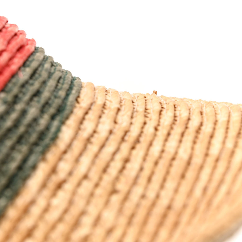 Gucci Abaca Straw Web Fedora Hat S