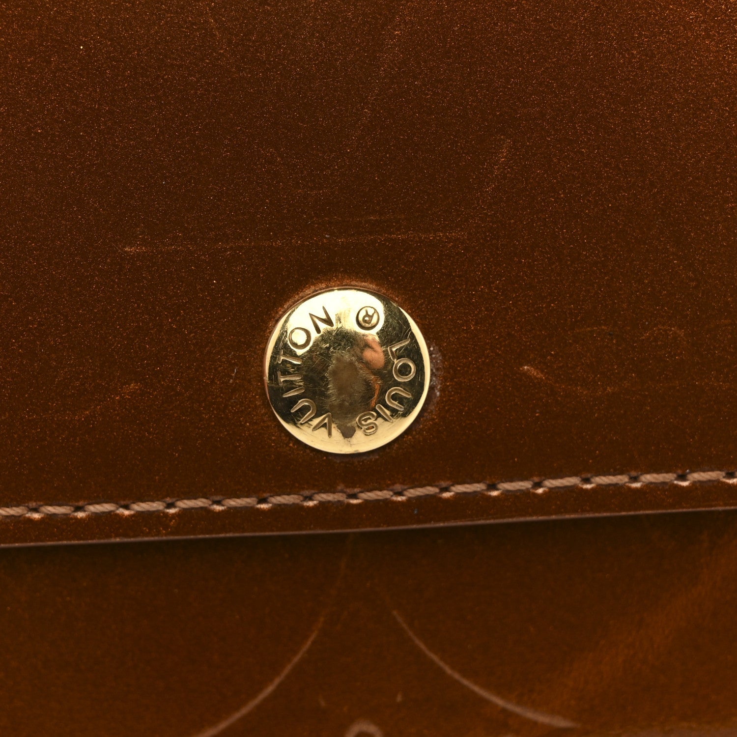 Louis Vuitton Vernis Elise Wallet Bronze