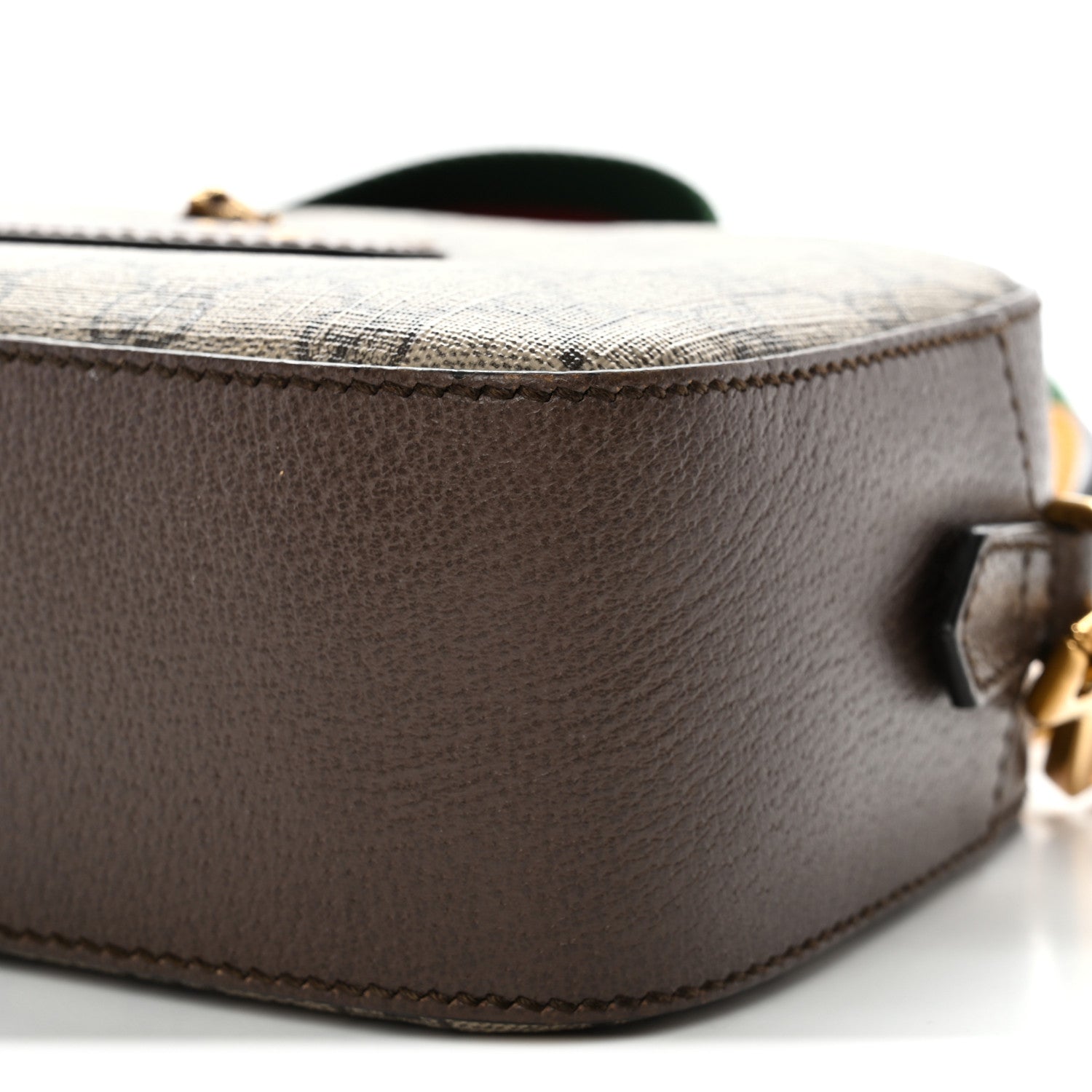 Gucci GG Supreme Monogram Web Neo Vintage Shoulder Bag Beige New Acero Crop