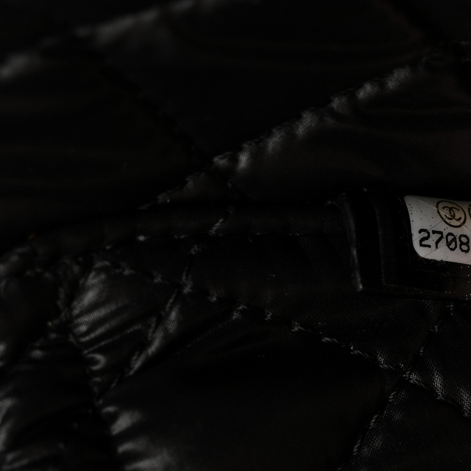 Caviar Quilted Vanity Pouch Black