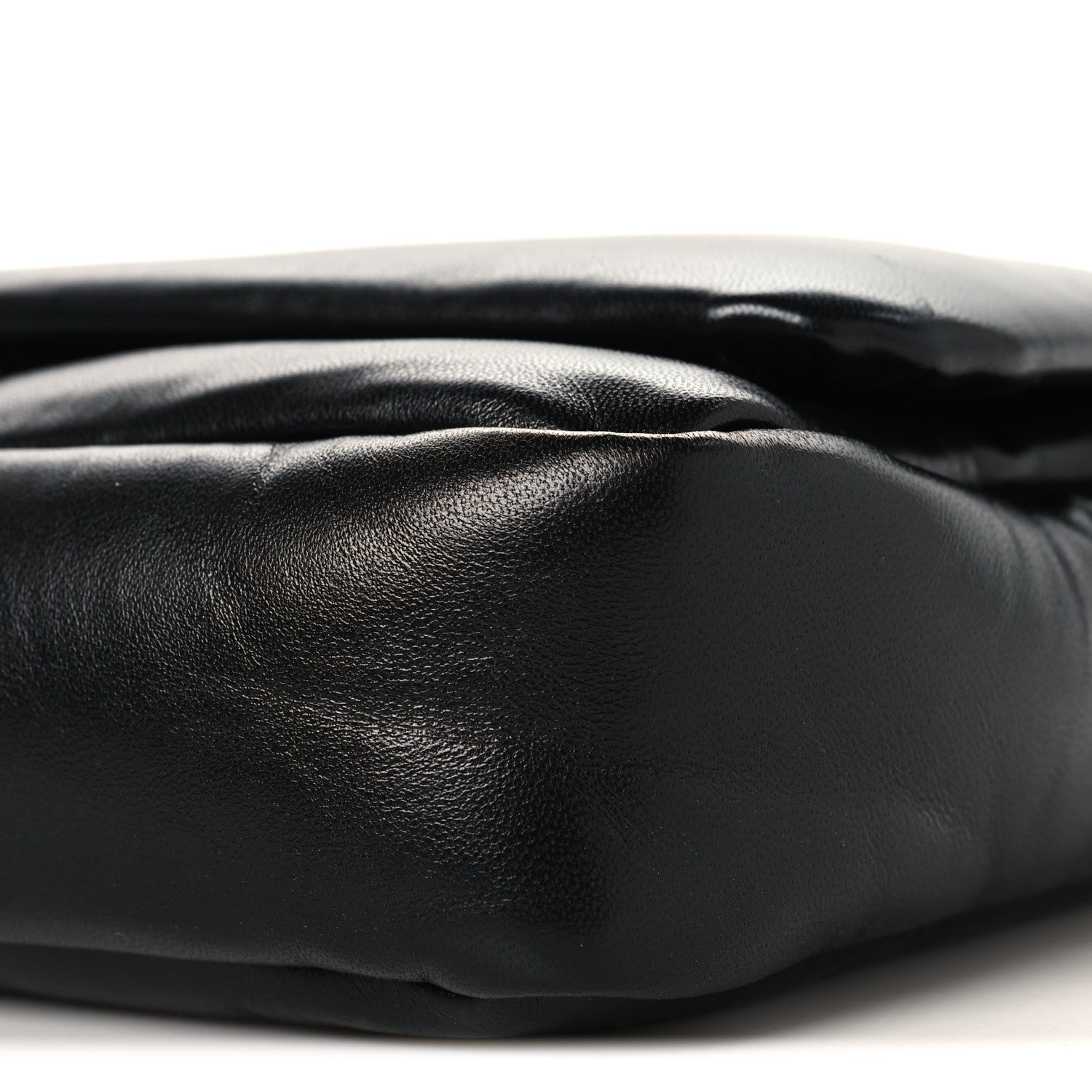 Gucci Lambskin Small GG Milano Top Handle Shoulder Bag Black