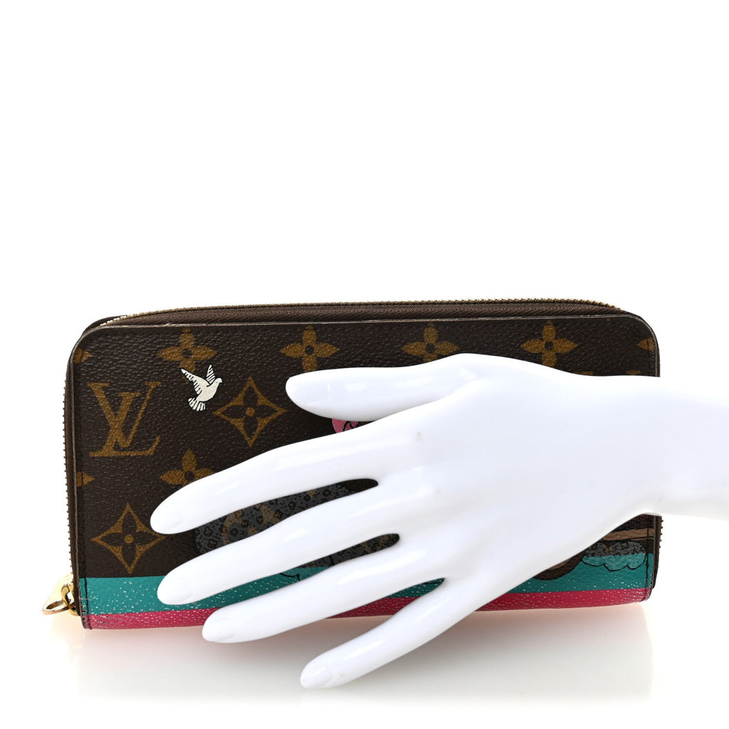 Louis Vuitton Monogram 2015 Christmas Animation Zippy Wallet Hibiscus