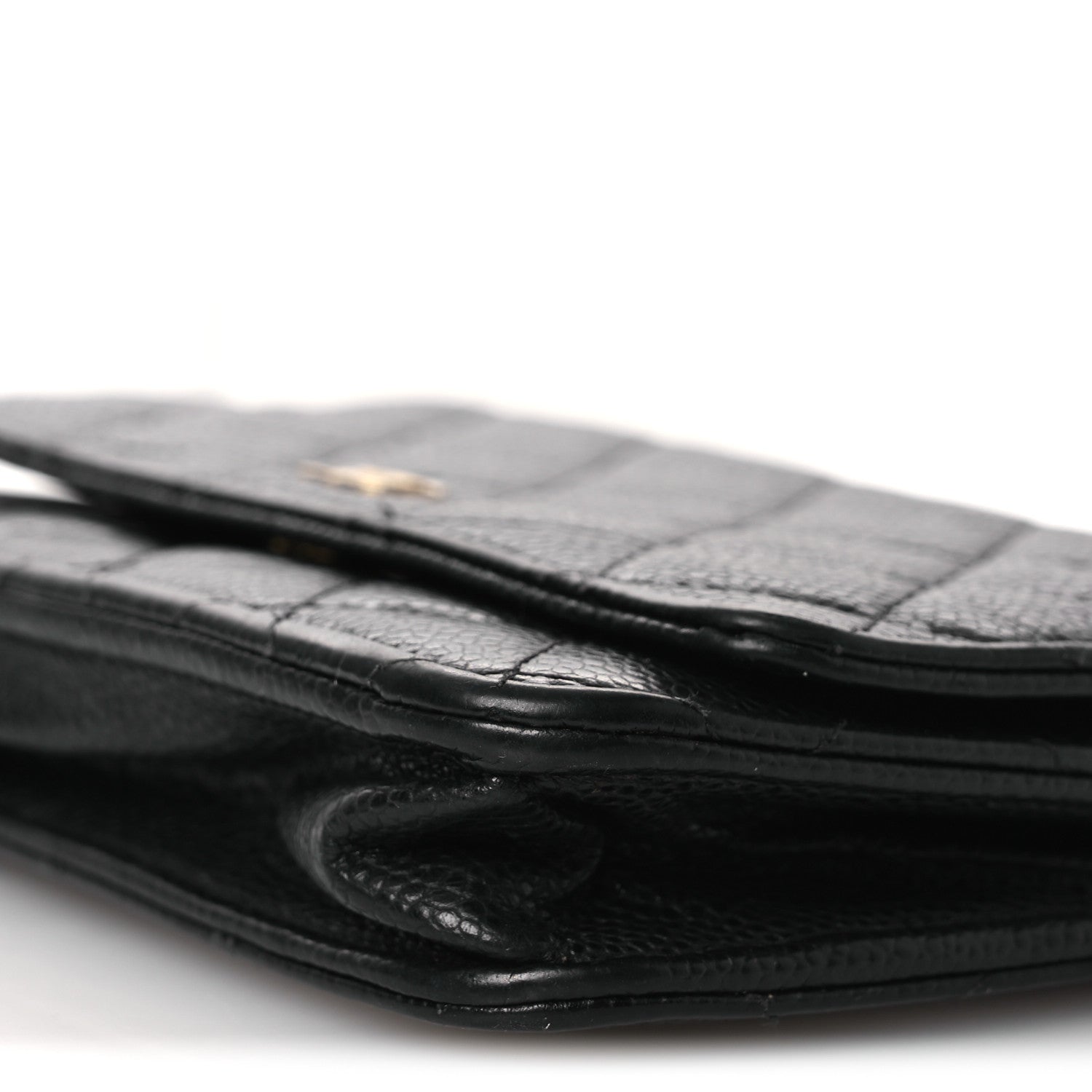Chanel Caviar Quilted Wallet on Chain WOC Black