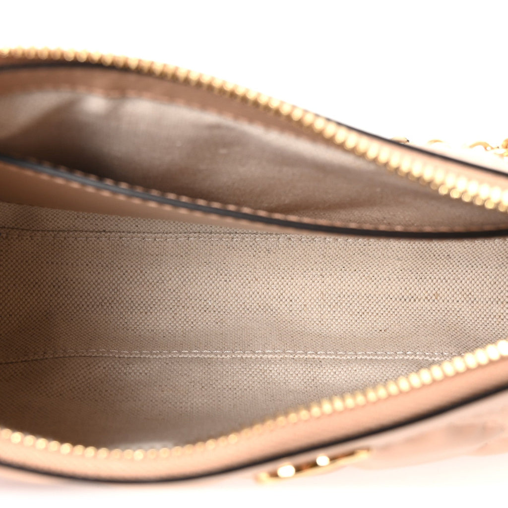 Gucci Calfskin GG Matelasse Chain Handbag Porcelain Rose
