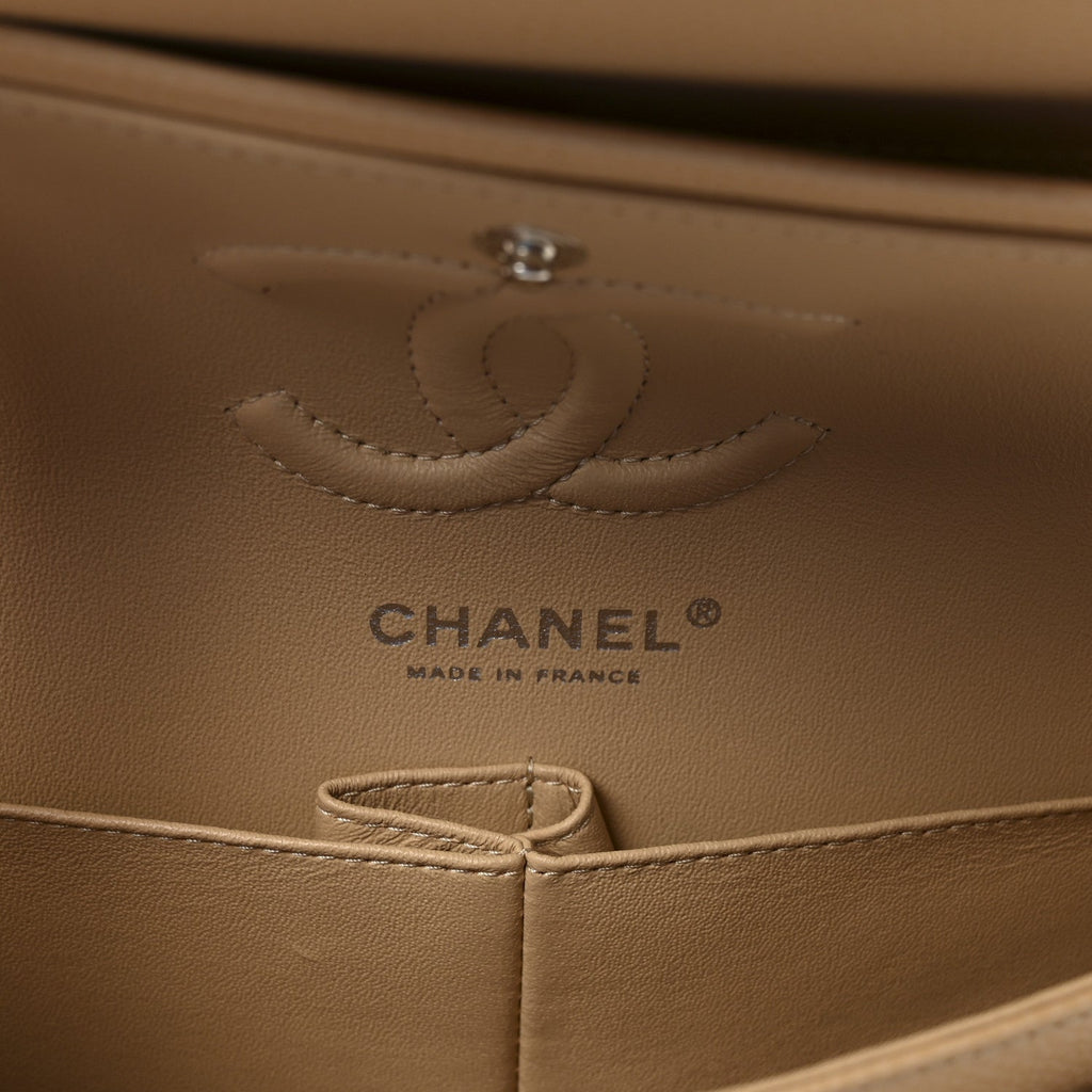 Chanel Caviar Quilted Small Double Flap Beige